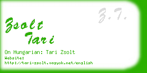 zsolt tari business card